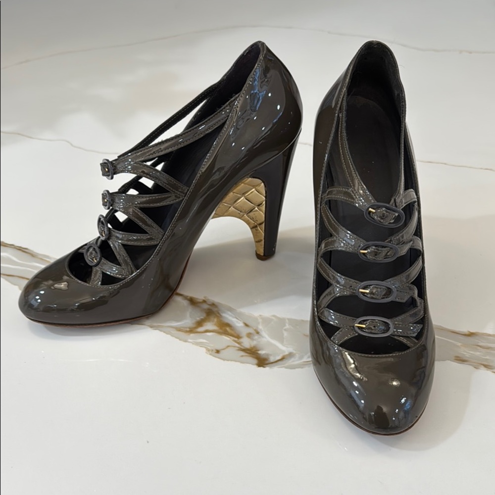 Chanel Runway Patent Mary Jane Shoes